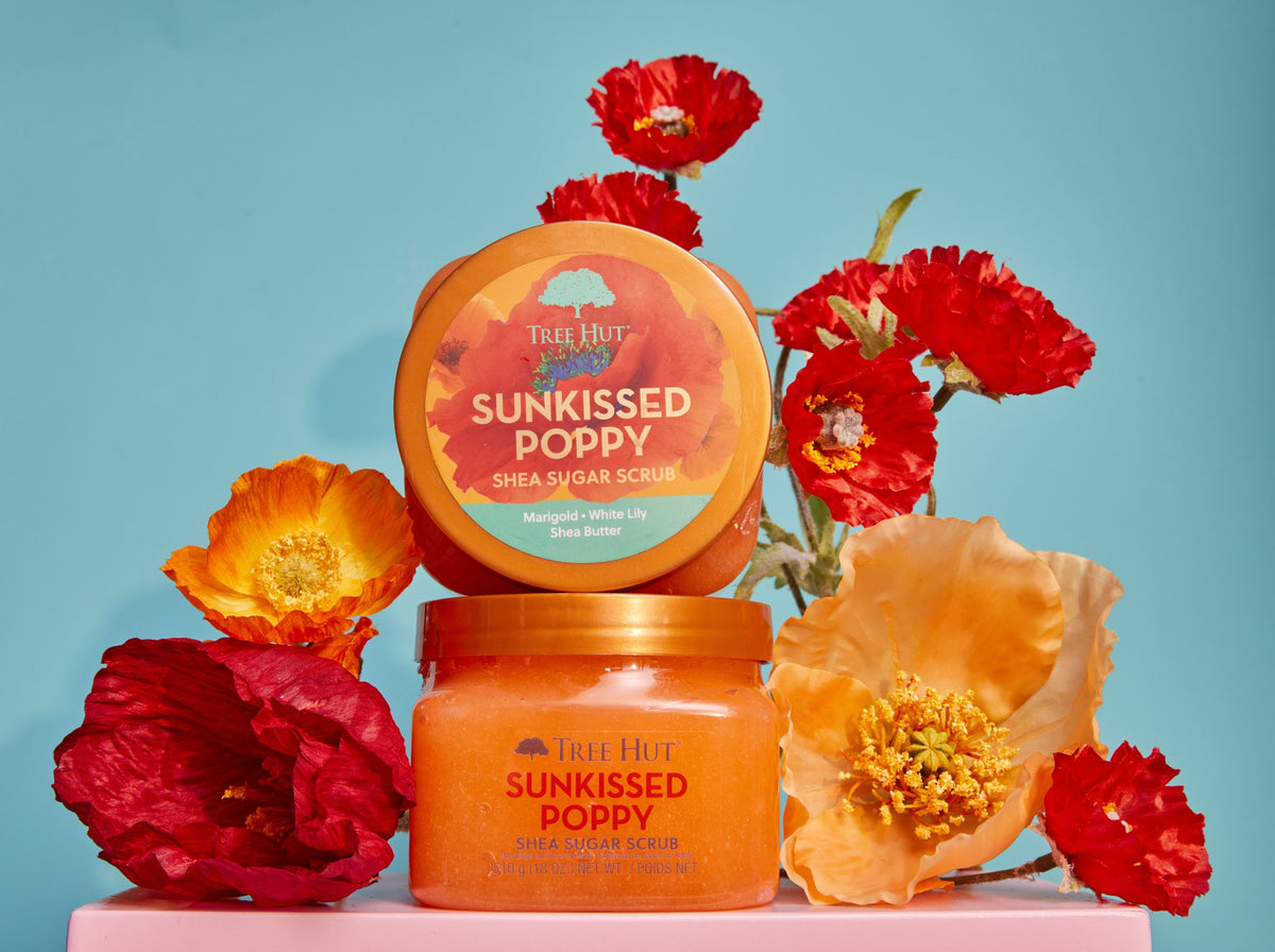 Tree Hut Sunkissed Poppy exfoliant corp 510g