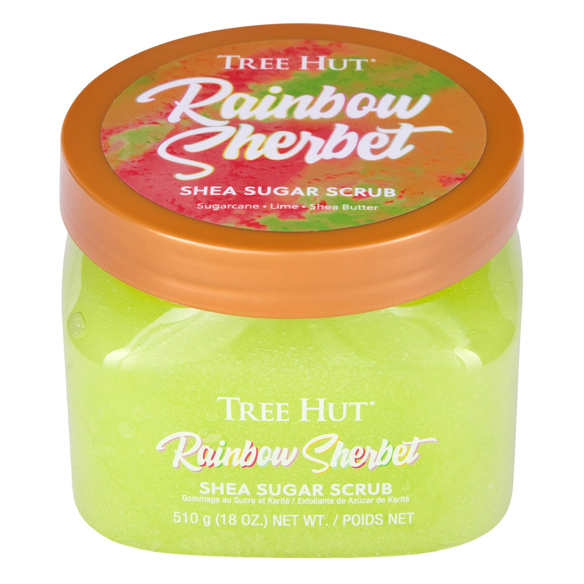 Tree Hut Rainbow Sherbet exfoliant corp 510g