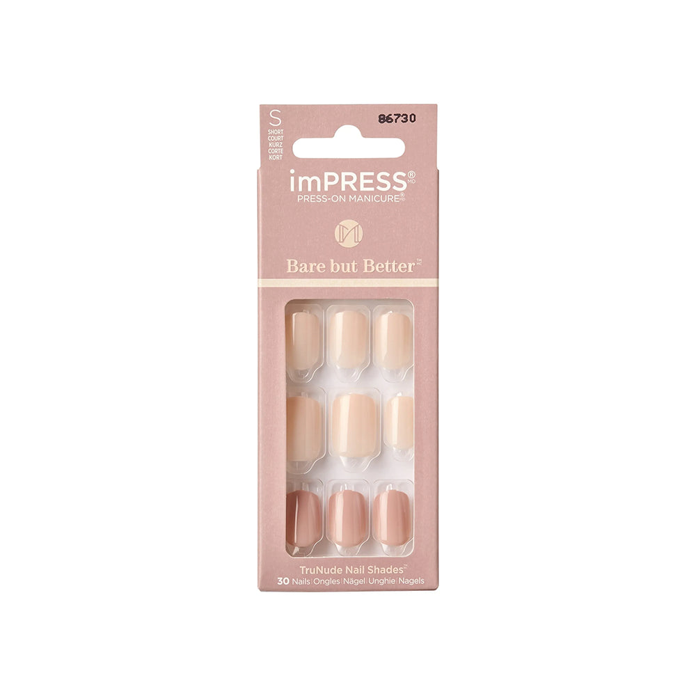 Unghii false imPress, lungime S, 30 bucati, Simple Pleasure