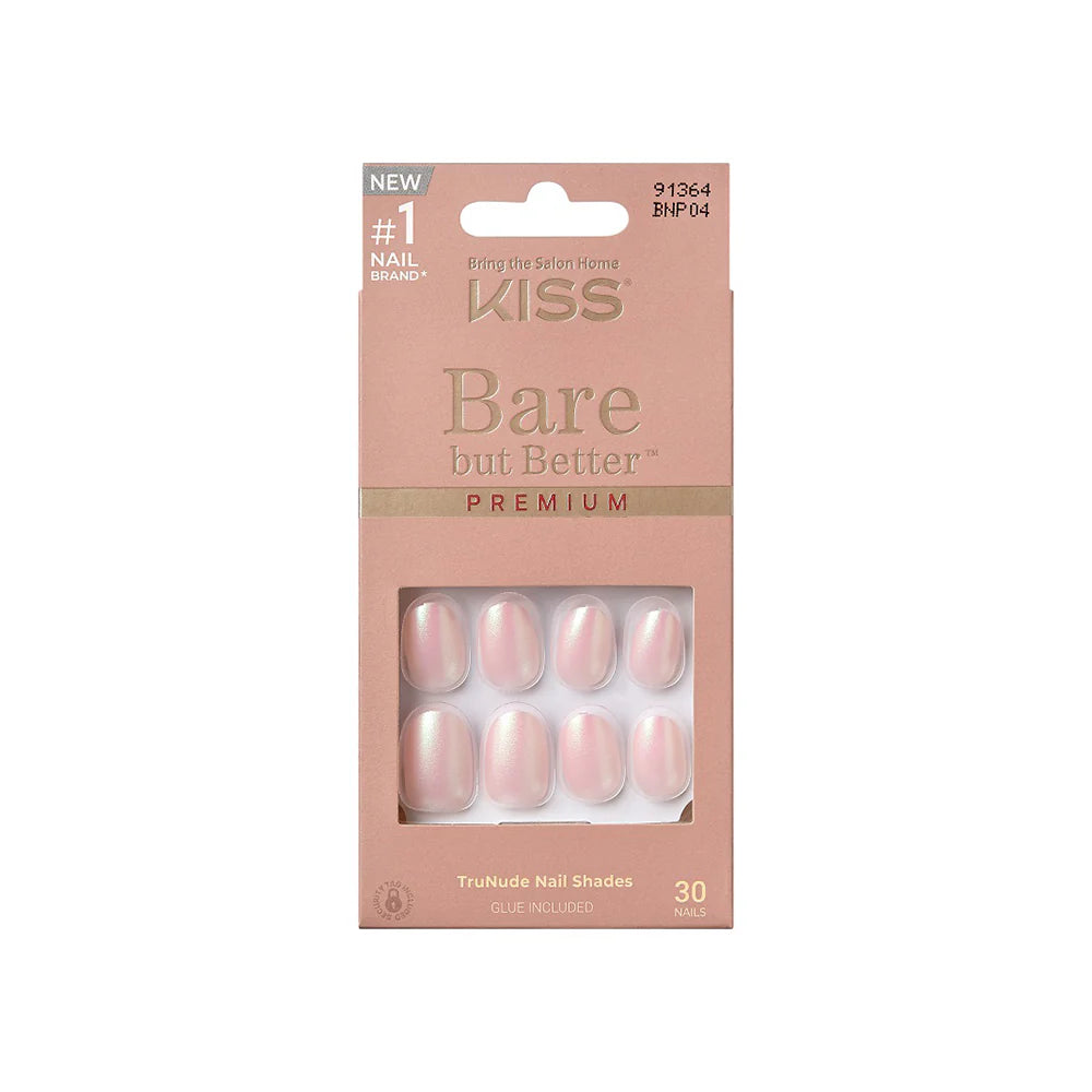 Unghii false Bare-But-Better Premium Nails Mocha, lungime S, 30 bucati