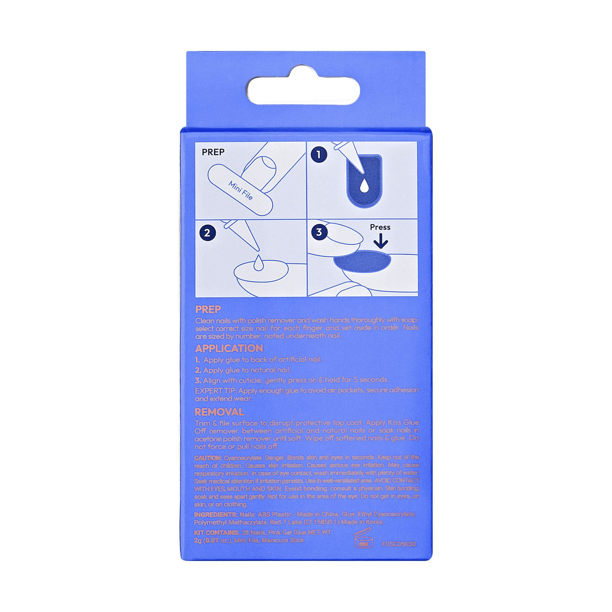 Unghii false Gel Fantasy Dreamdust Mood Dust, lungime S , 28 bucati