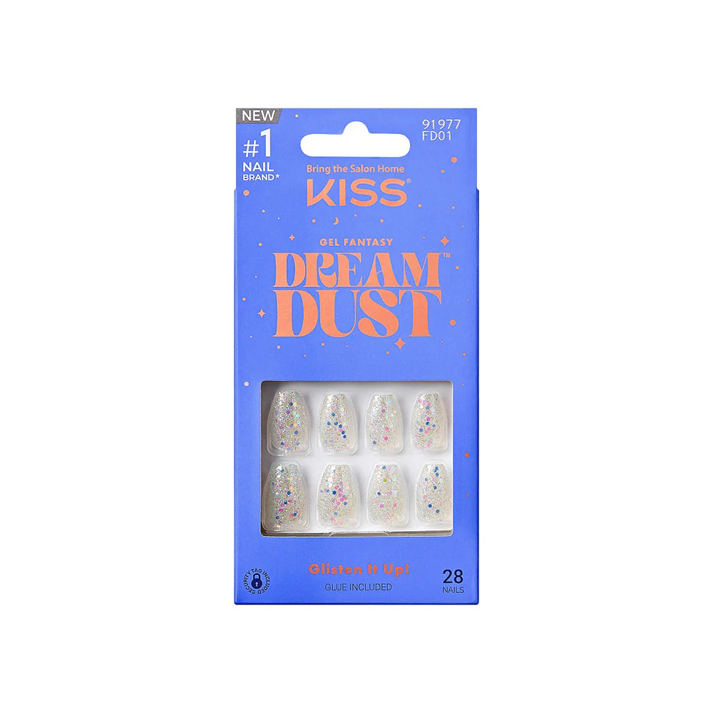 Unghii false Gel Fantasy Dreamdust Mood Dust, lungime S , 28 bucati