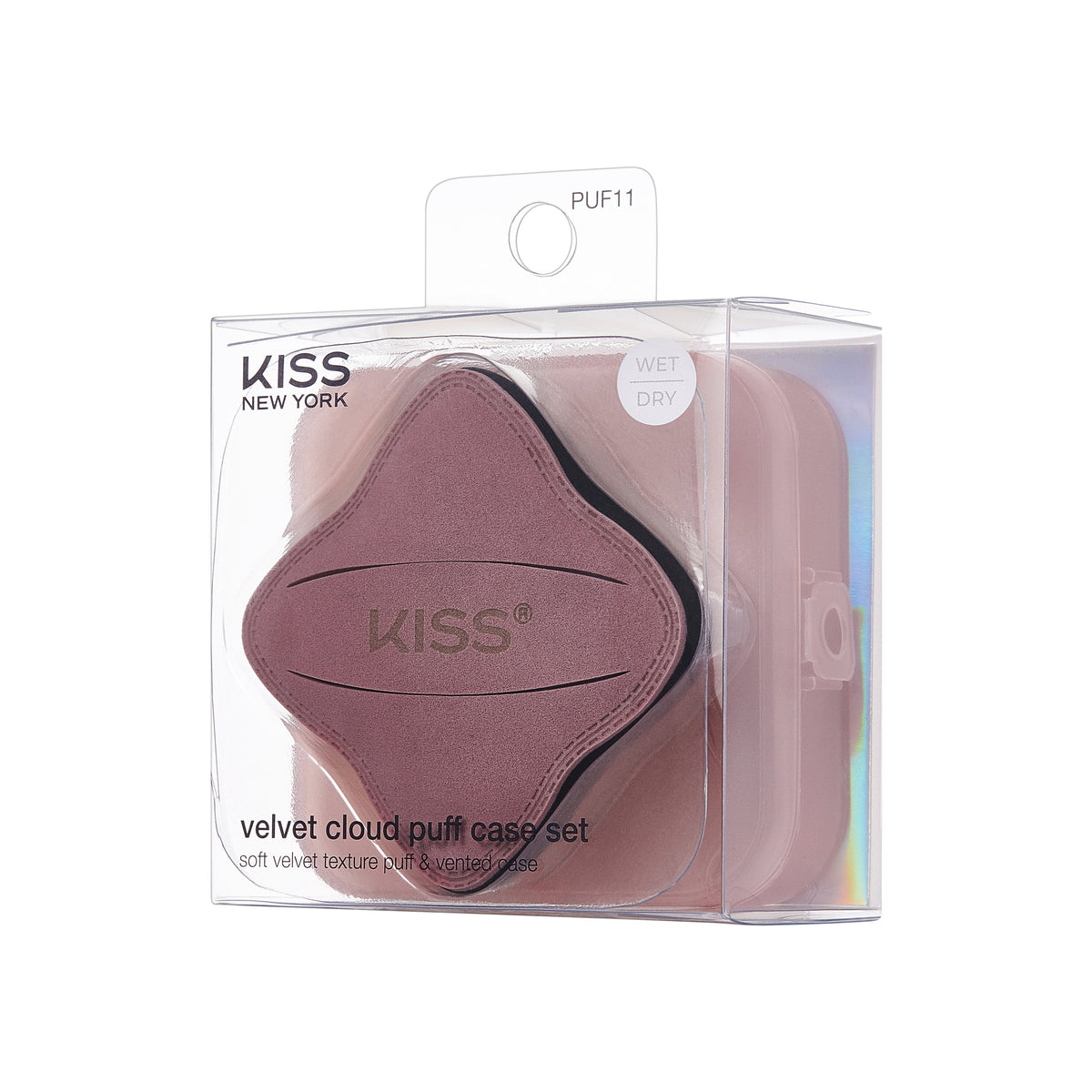 KISS - Puf pudra pentru machiaj Square case