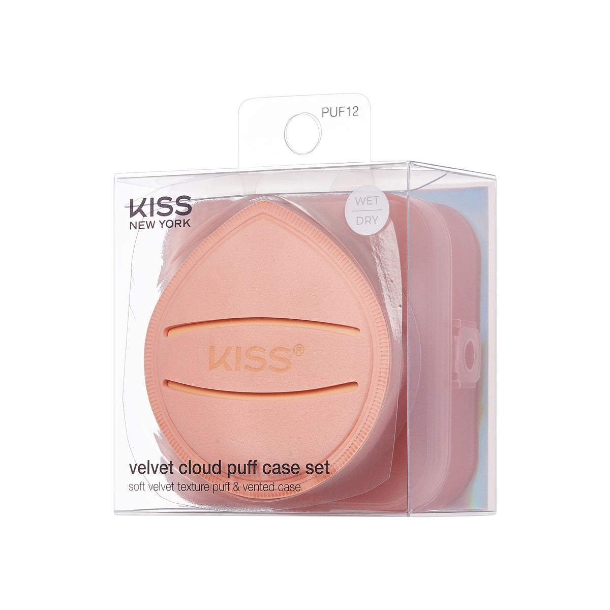 KISS - Puf pudra pentru machiaj Round case