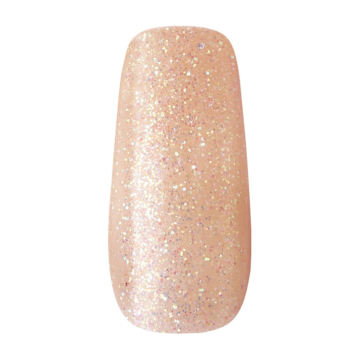 Unghii false Gel Fantasy, forma Coffin, lungime L, 24 bucati, Glitter Rock Candy