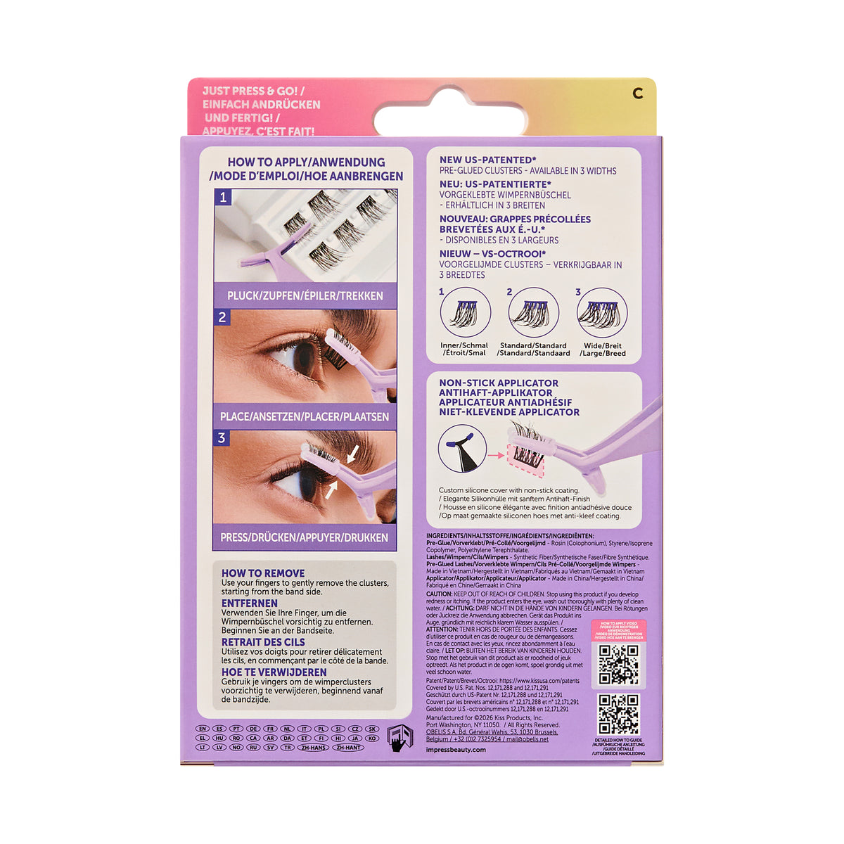 KISS - imPRESS Press-on Falsies Kit 01