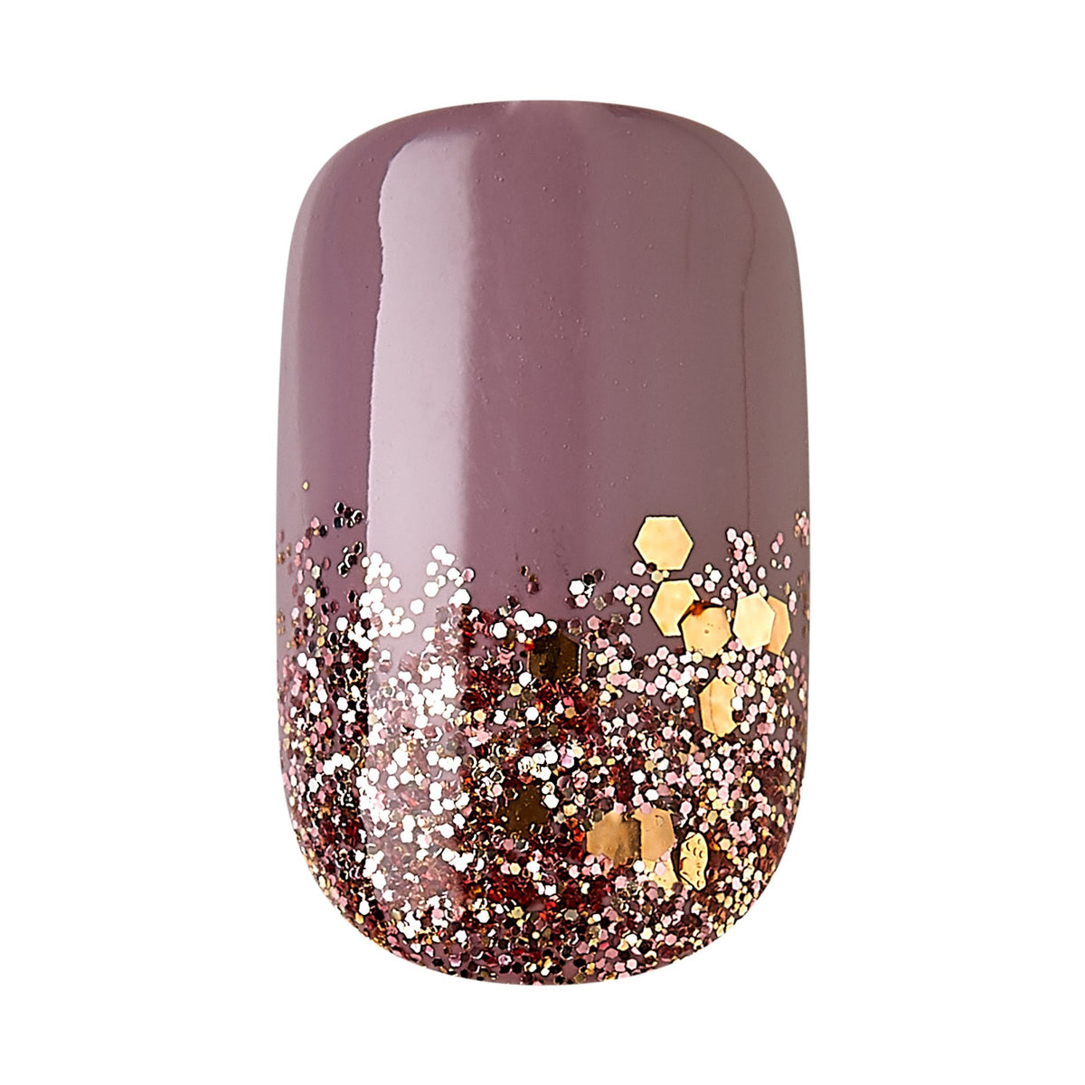 Unghii false Gel Fantasy, lungime M, 24 bucati, Glitter Krush