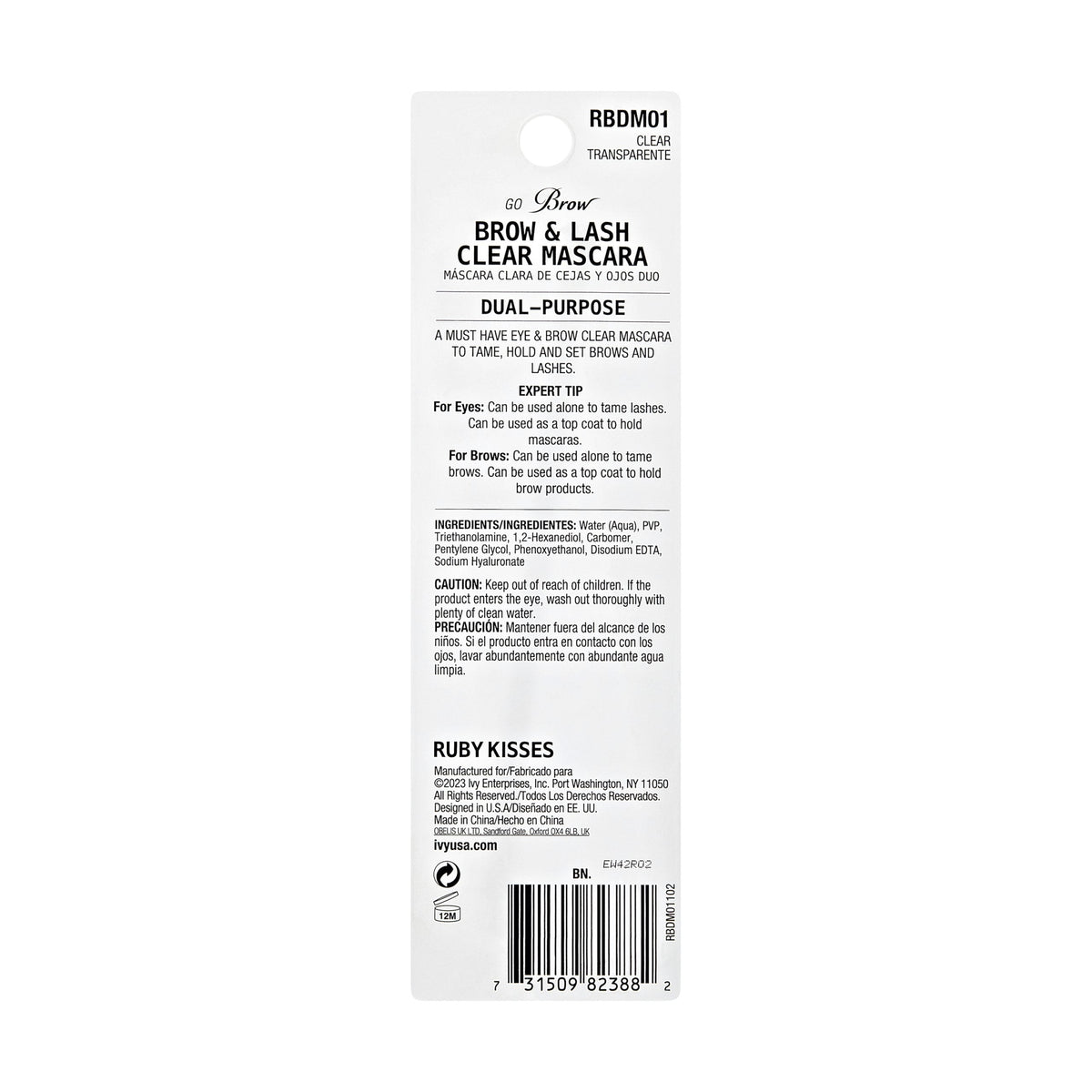 Go Brow Duo Mascara sprancene - Clear 2.5 ml