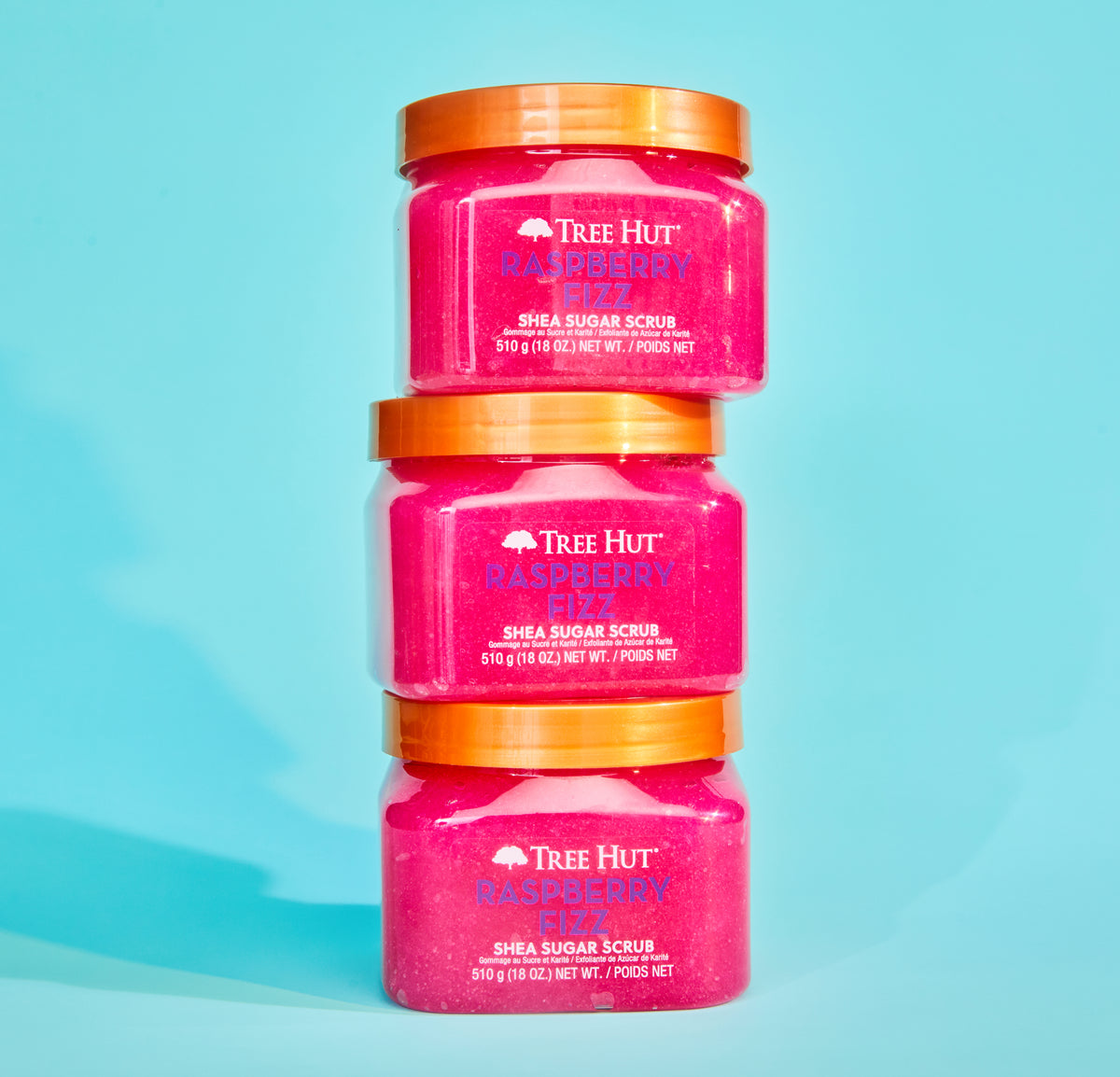Tree Hut Raspberry Fizz exfoliant corp 510g