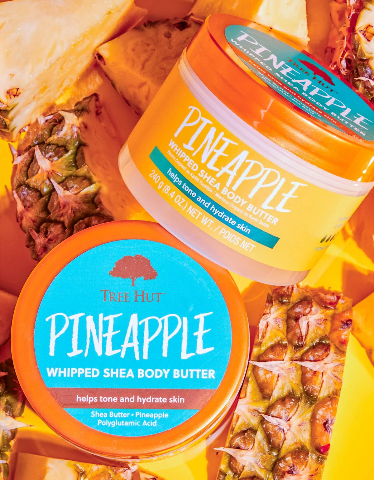 Whipped Body Butter Pineapple 240g, Unt de Corp cu Ananas