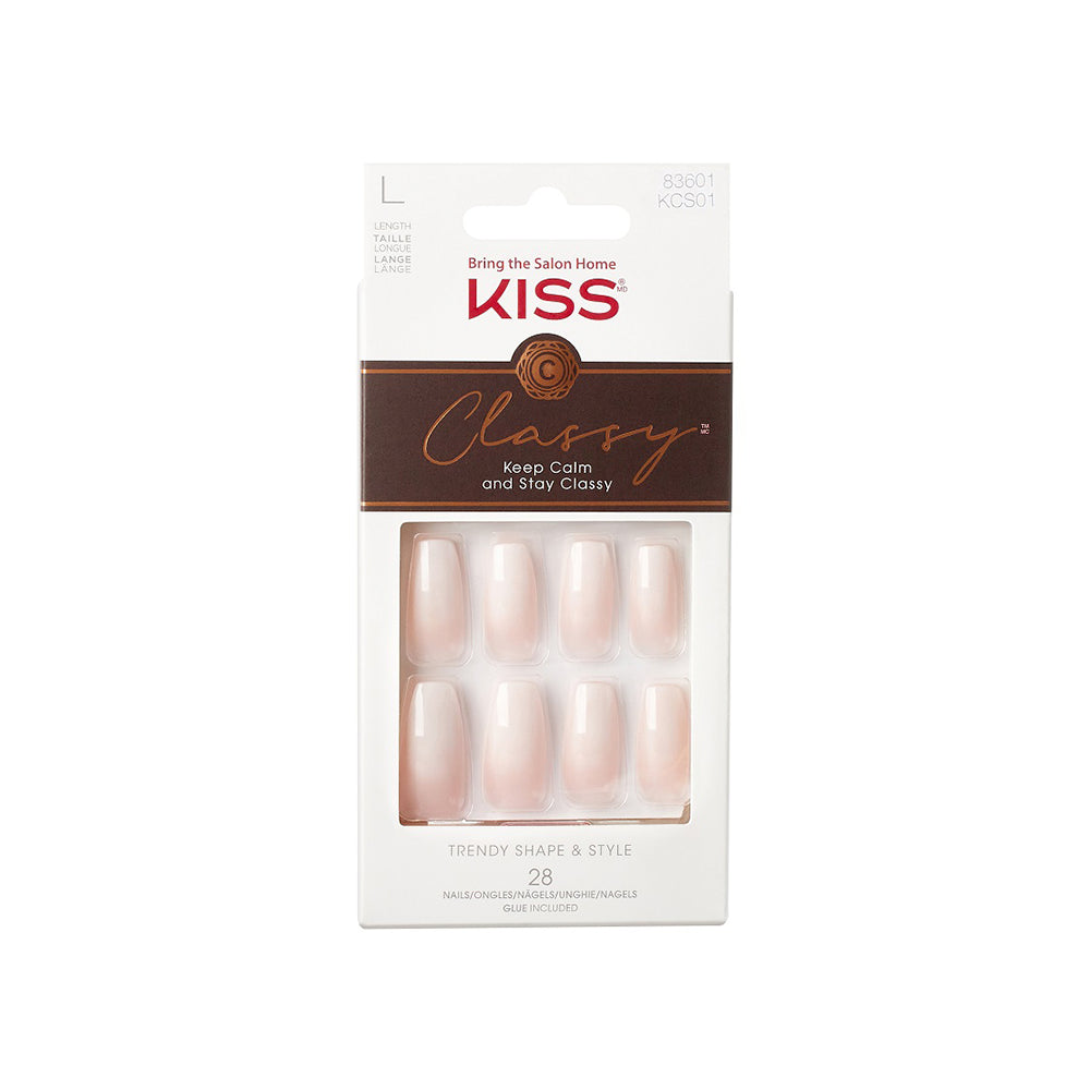 Unghii false Classy, forma Coffin, lungime L, 28 bucati, Be-you-tifull