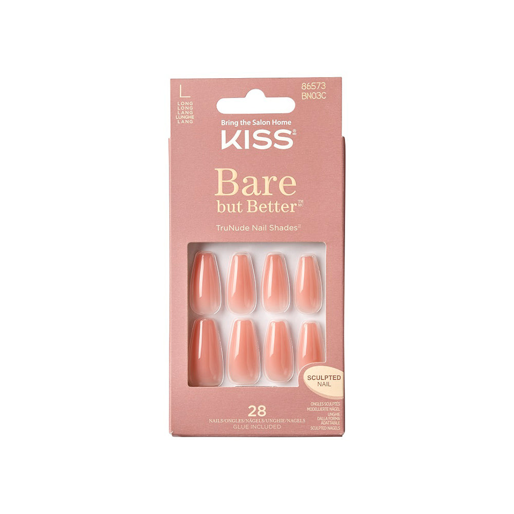 Unghii false Bare But Better, lungime L, 28 bucati, TruNude