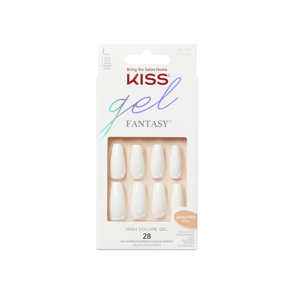 Unghii false gel Fantasy, forma Coffin, lungime L, 28 bucati, True Color