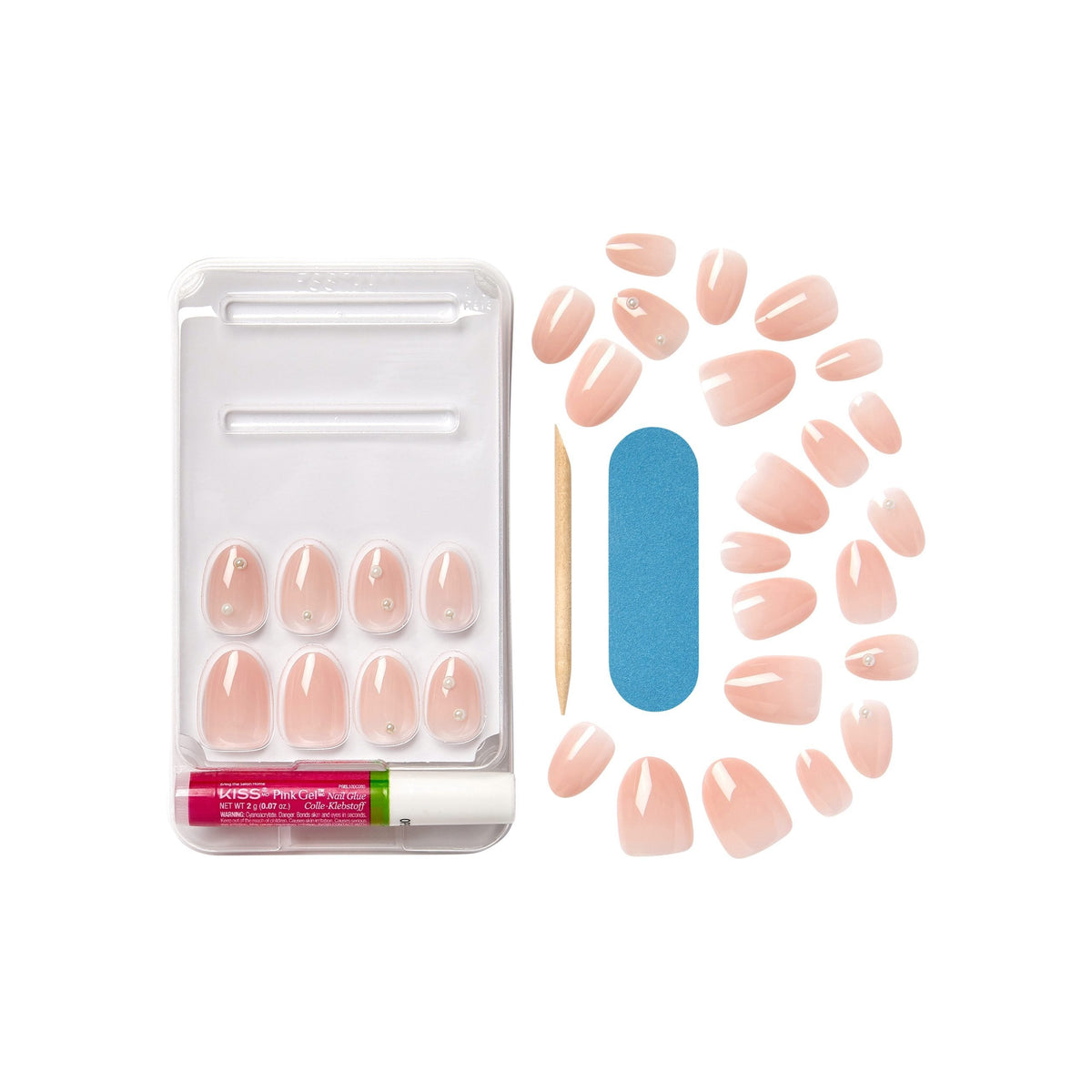 unghii false Bare-But-Better Premium Nails Slay, lungime S, 30 bucati