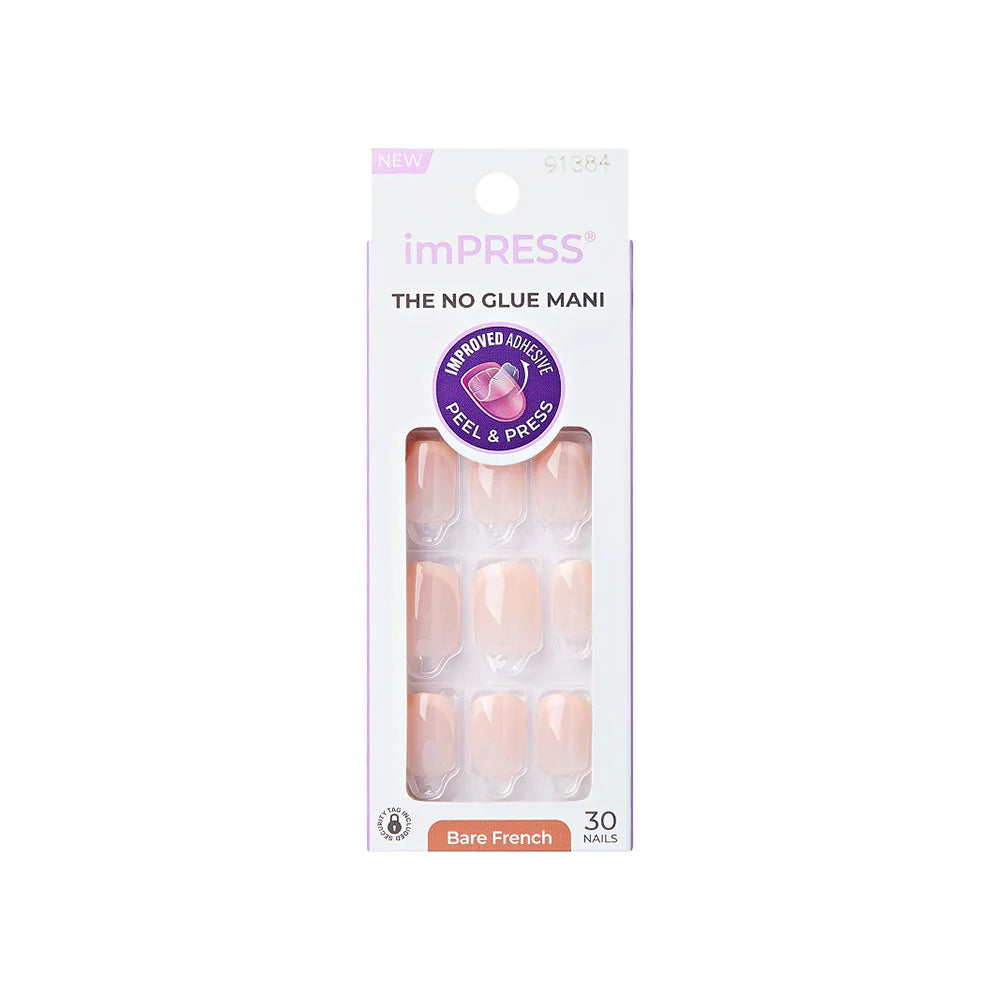 Unghii false imPRESS Heroic, lungime S, 30 bucati