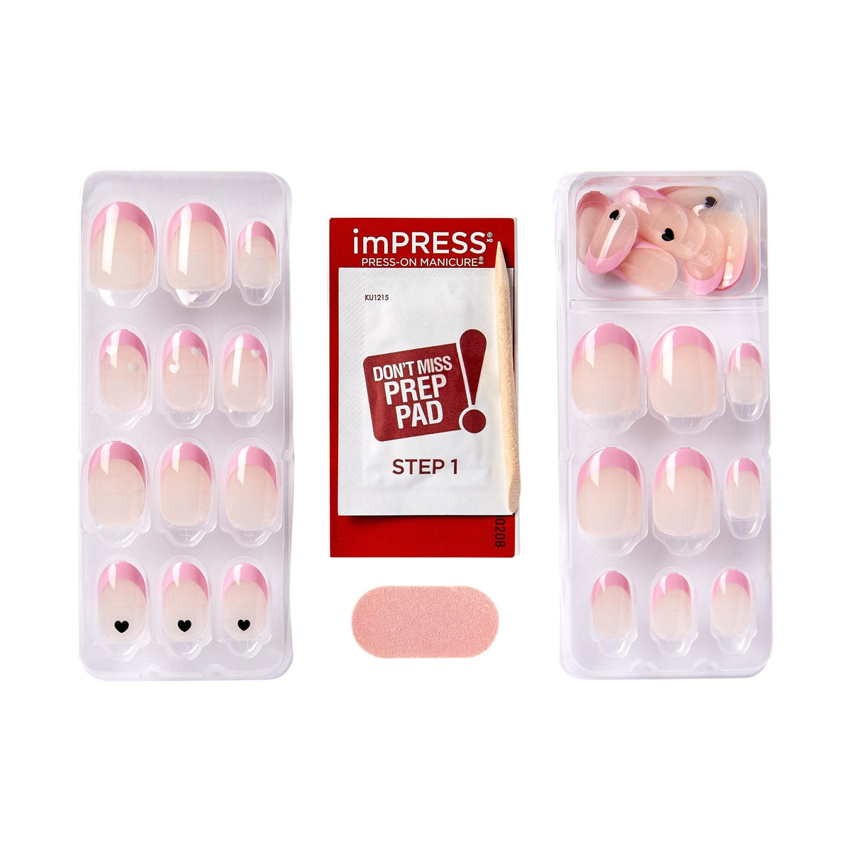 Unghii false imPRESS Ditto, lungime S, 30 bucati