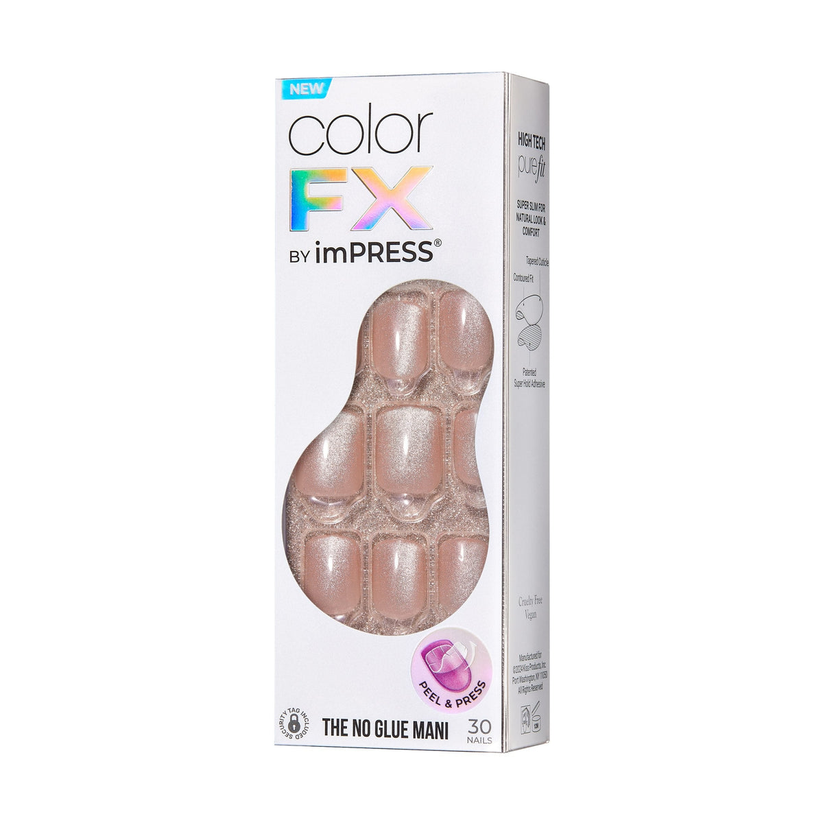 Unghii false ImPRESS Color Starstruck, lungime S, 30 bucati