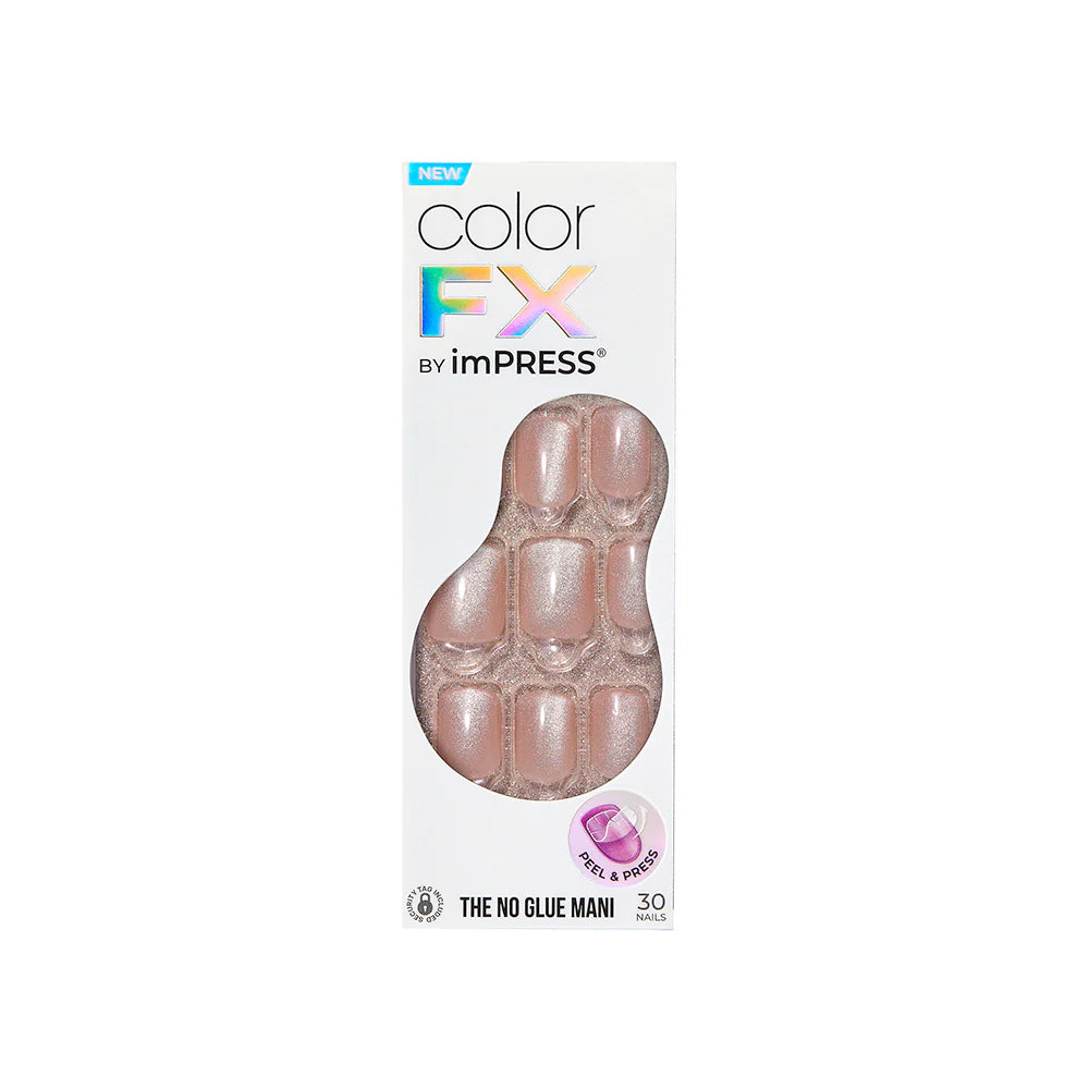 Unghii false ImPRESS Color Starstruck, lungime S, 30 bucati