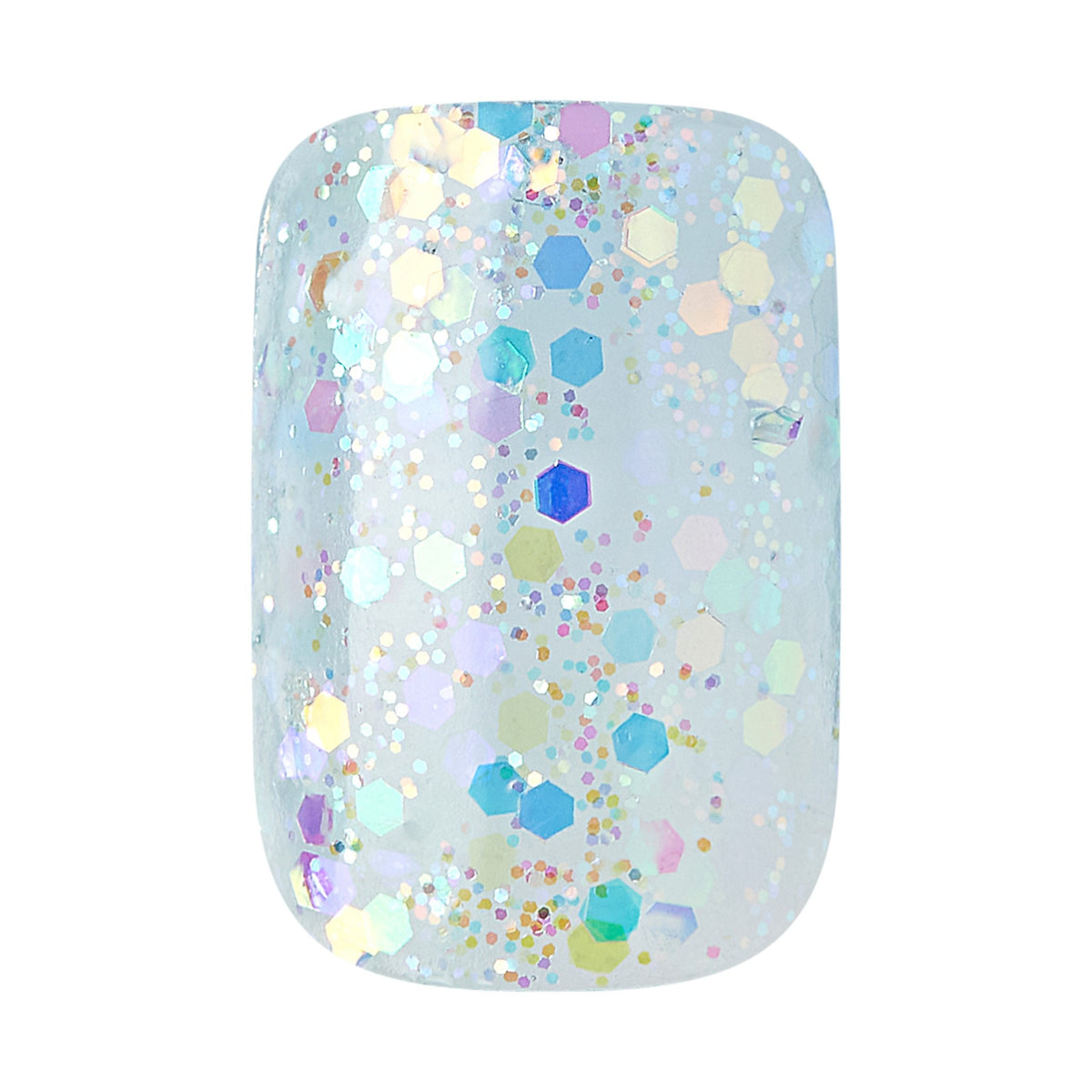 Unghii false Gel Fantasy Dreamdust Champagnes, lungime S , 28 bucati