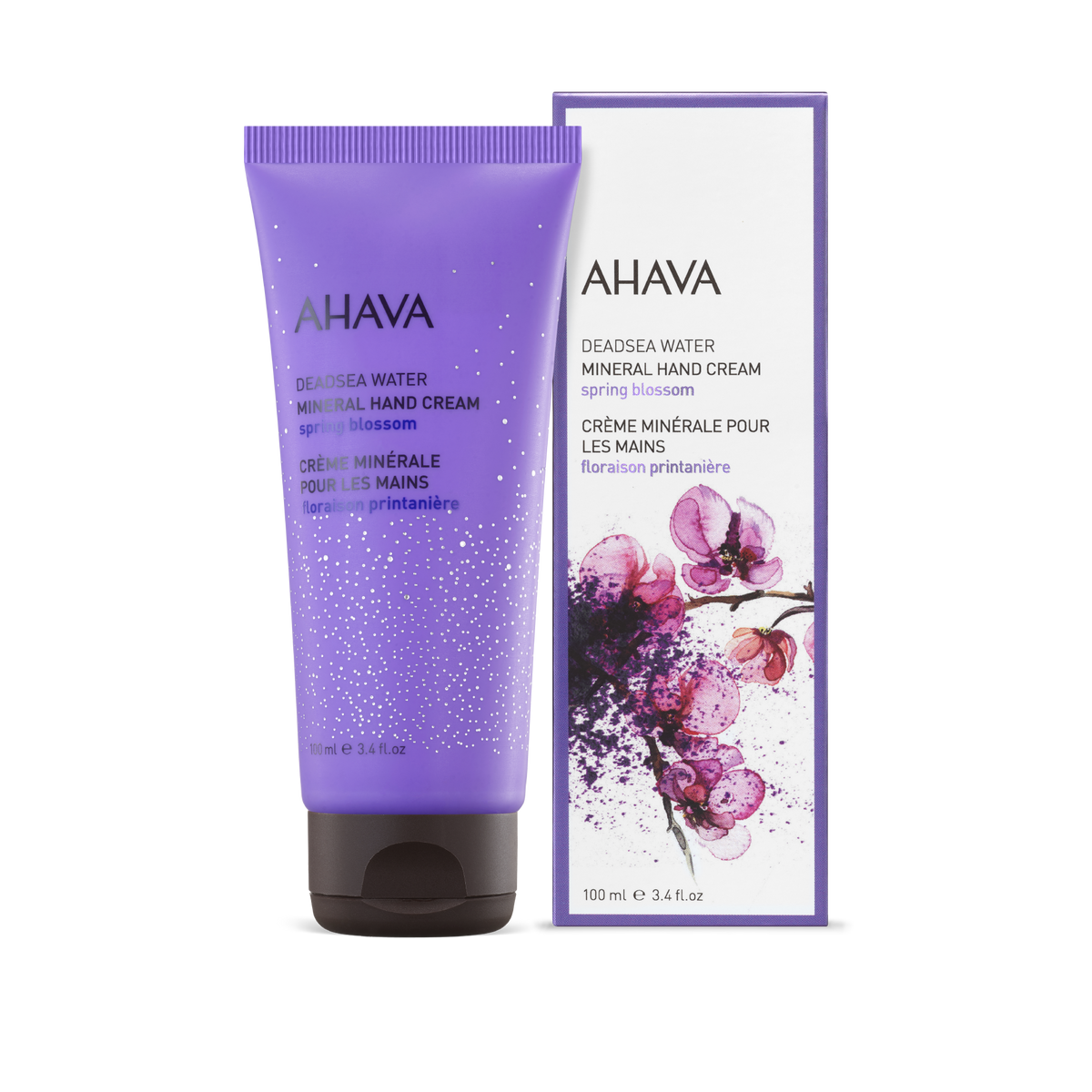 Cremă de mâini pe bază de minerale Spring Blossom Ahava, 100 ml