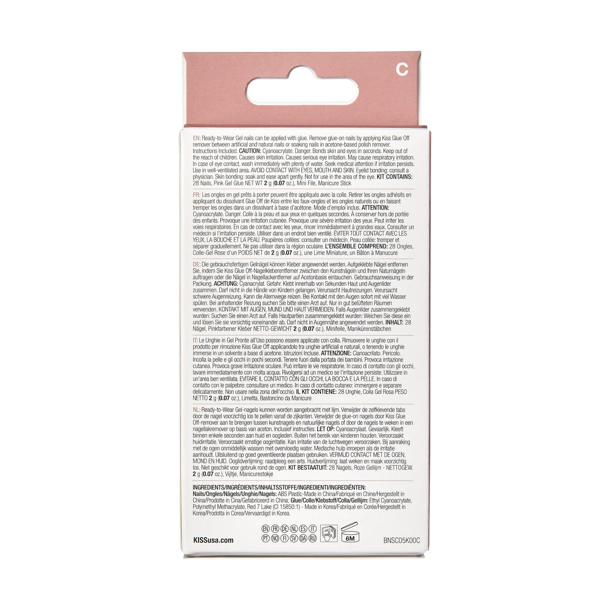 Unghii false Bare But Better, lungime S, 28 bucati, Nudies