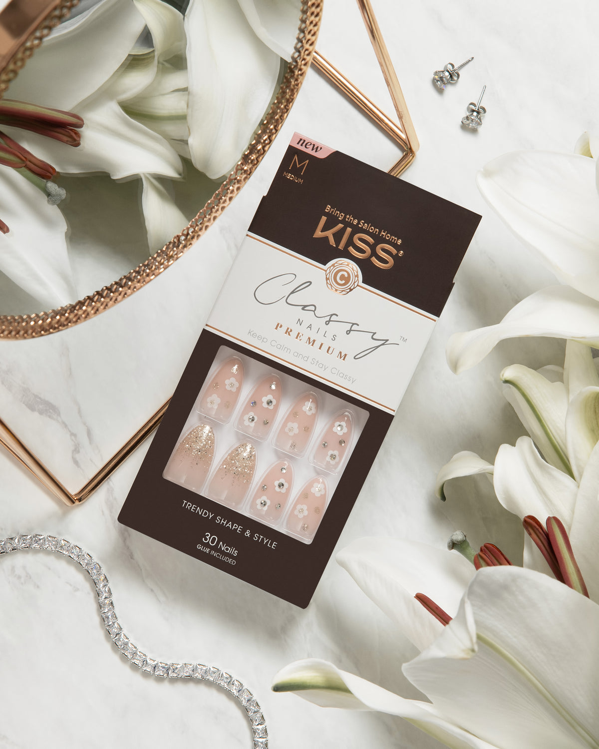 KISS - Unghii false Classy Premium Gleamin