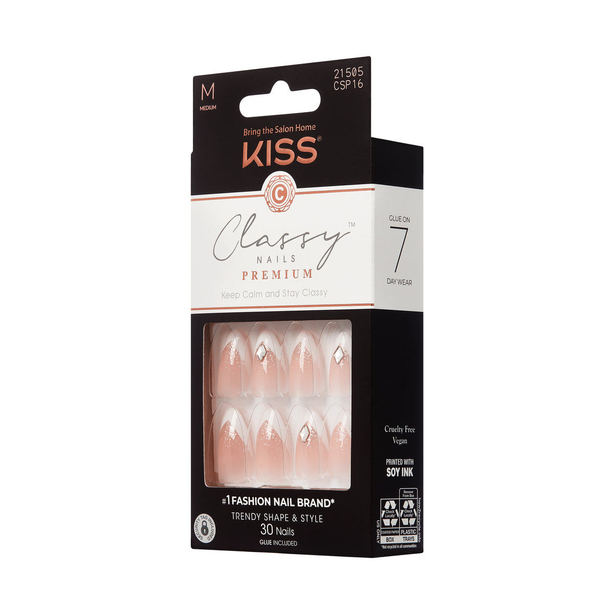KISS - Unghii false Classy Premium Croissant City