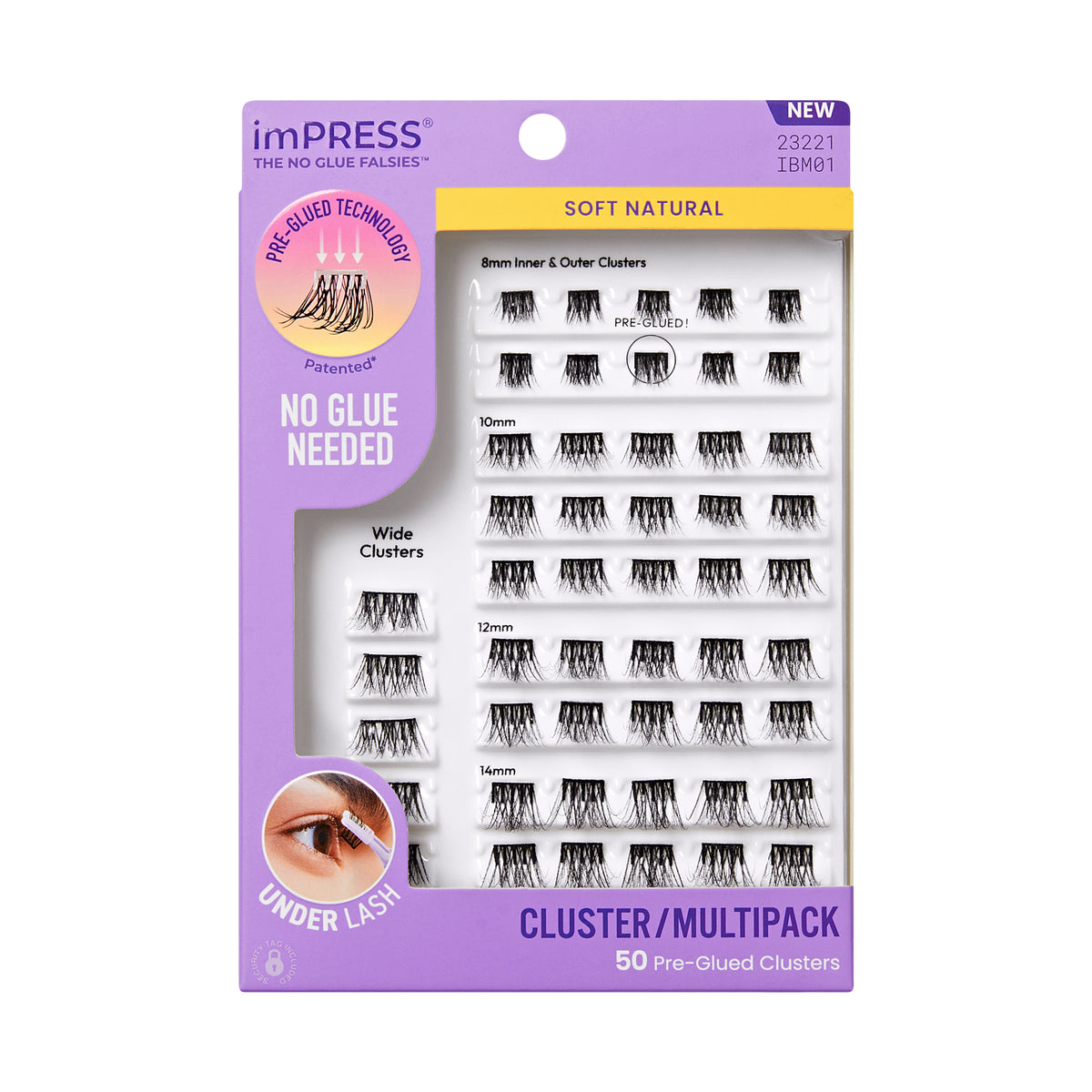 KISS - imPRESS Pre-glued Cluster Multi 01