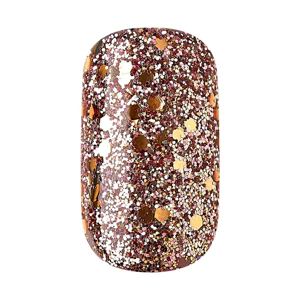 Unghii false Gel Fantasy, lungime M, 24 bucati, Glitter Krush