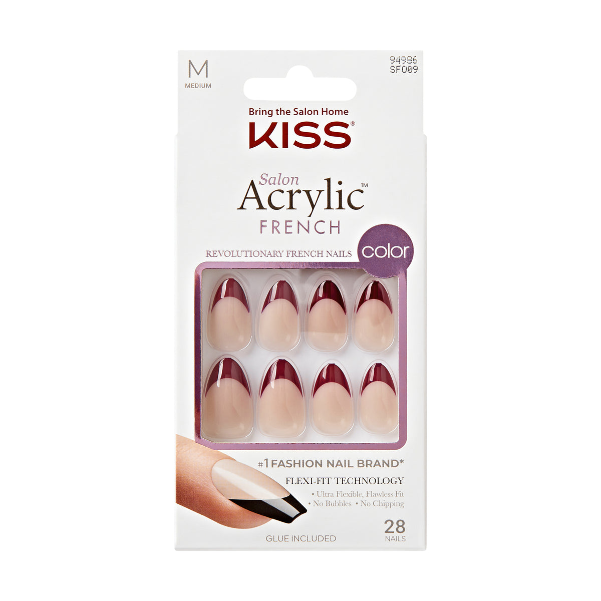 KISS - Unghii false Salon Acrylic French Color Catchy