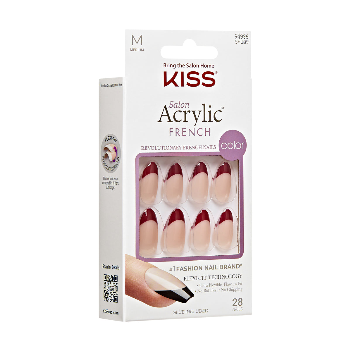 KISS - Unghii false Salon Acrylic French Color Catchy