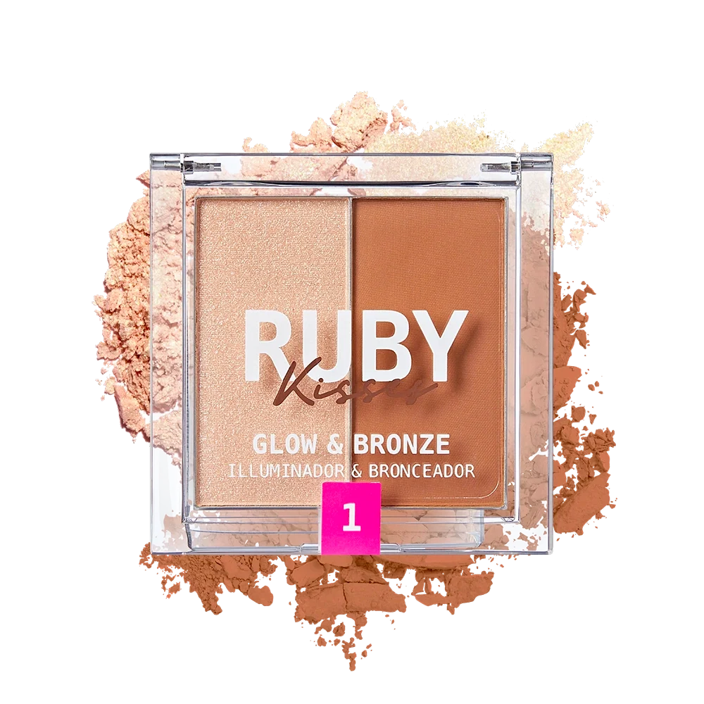 RUBY KISSES - Paleta Duo Iluminator si Bronzer