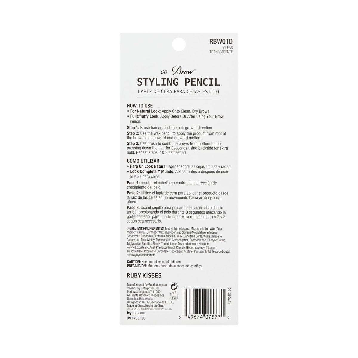 Creion styling sprancene cu ceara Go Brow 1,15 g