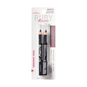 Duo Creion Sprancene si ochi Go Brow, Black Brown, 2x 0.62 g